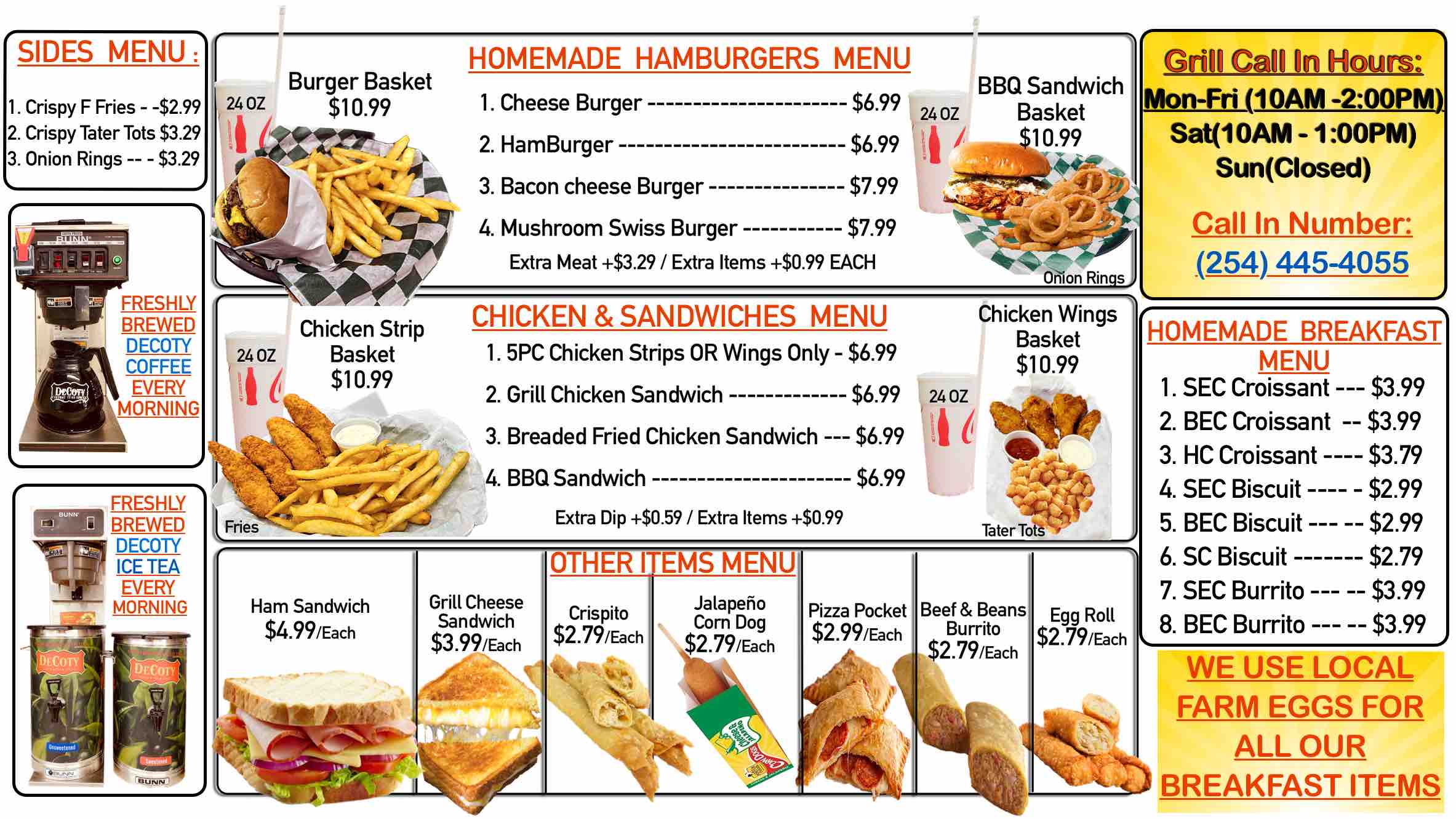 Chigger Ranch Menu